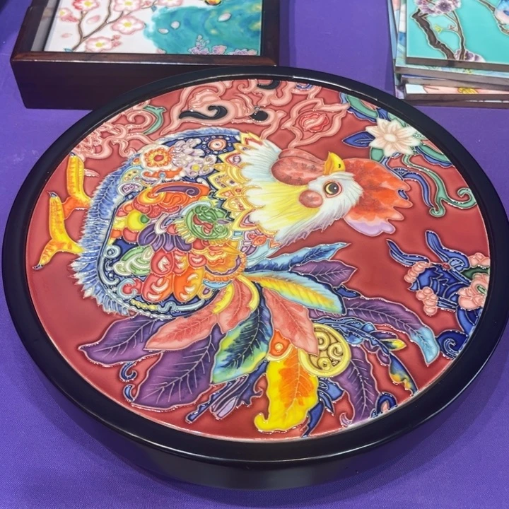 加大款瓷板画大转盘