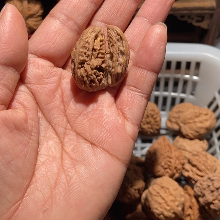 苗***腾核桃南疆石角尺寸30有黄
