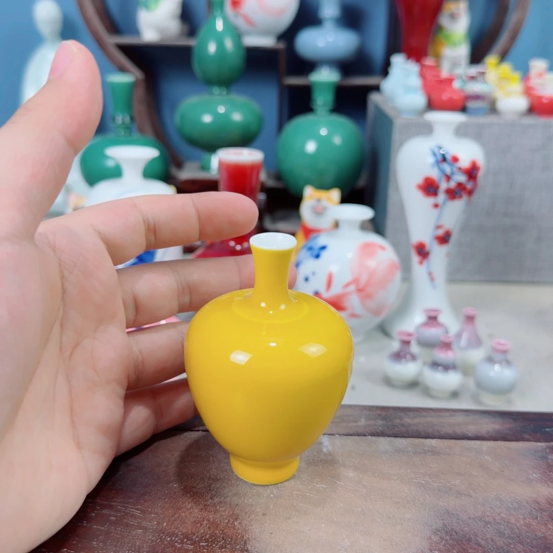 陶瓷手工小花器摆件