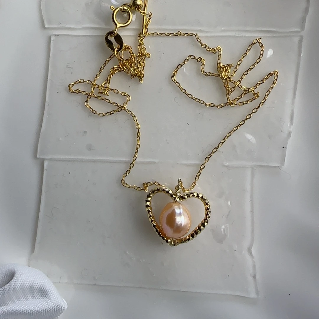 淡水珍珠颈饰银S925镶嵌