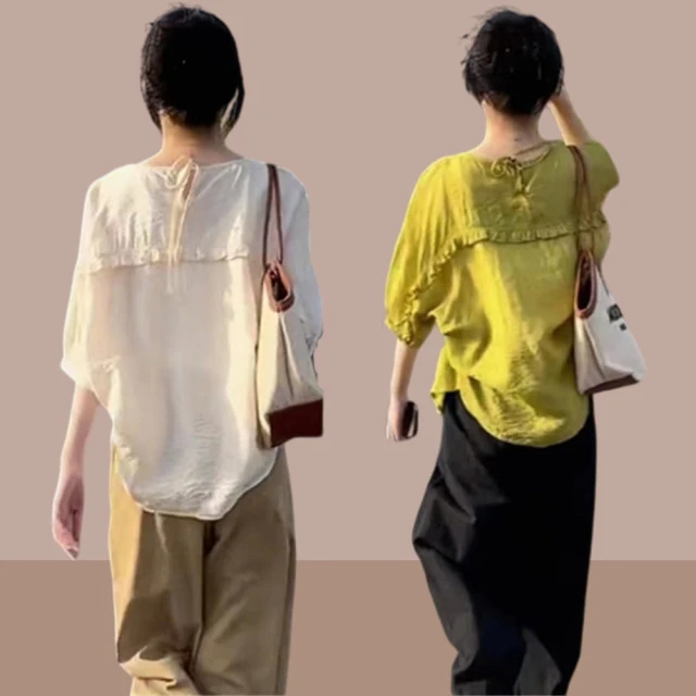 七分袖半袖女士衬衫2024夏季新款宽松时尚娃娃衫衬衣防晒小衫上衣