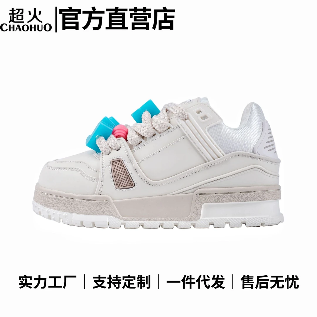新款驴家Trainer厚底面包鞋女莆田百搭运动休闲板鞋男