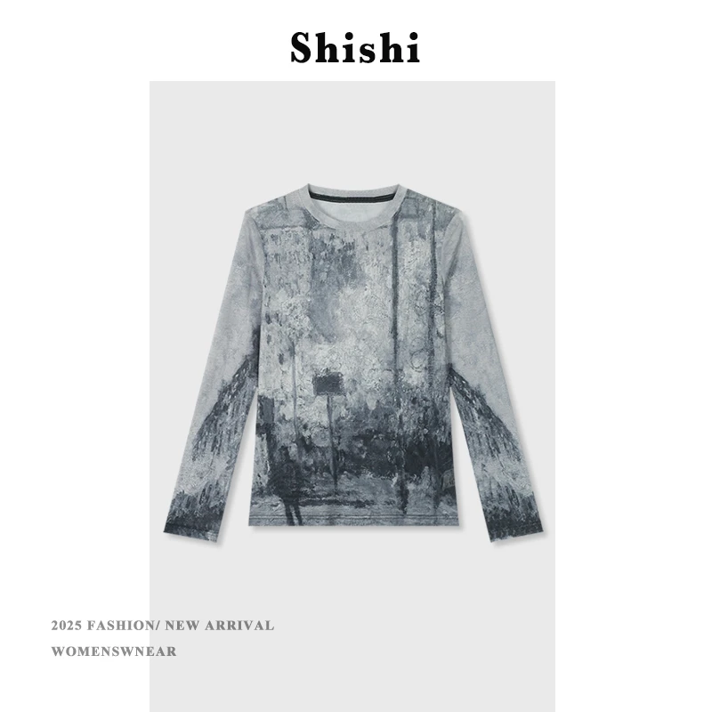 【SW】长袖T恤女夏季薄款时尚百搭休闲洋气长袖防晒上衣YS-0308