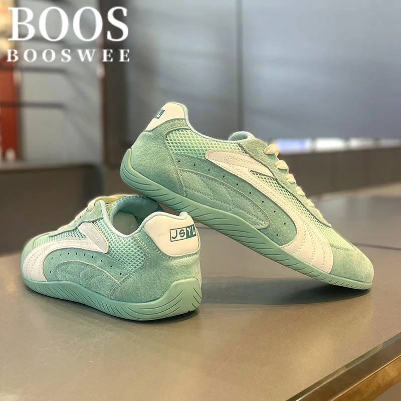 BOOS WEE夏季新款多巴胺男士轻便德训鞋百搭时尚透气网面休闲鞋男