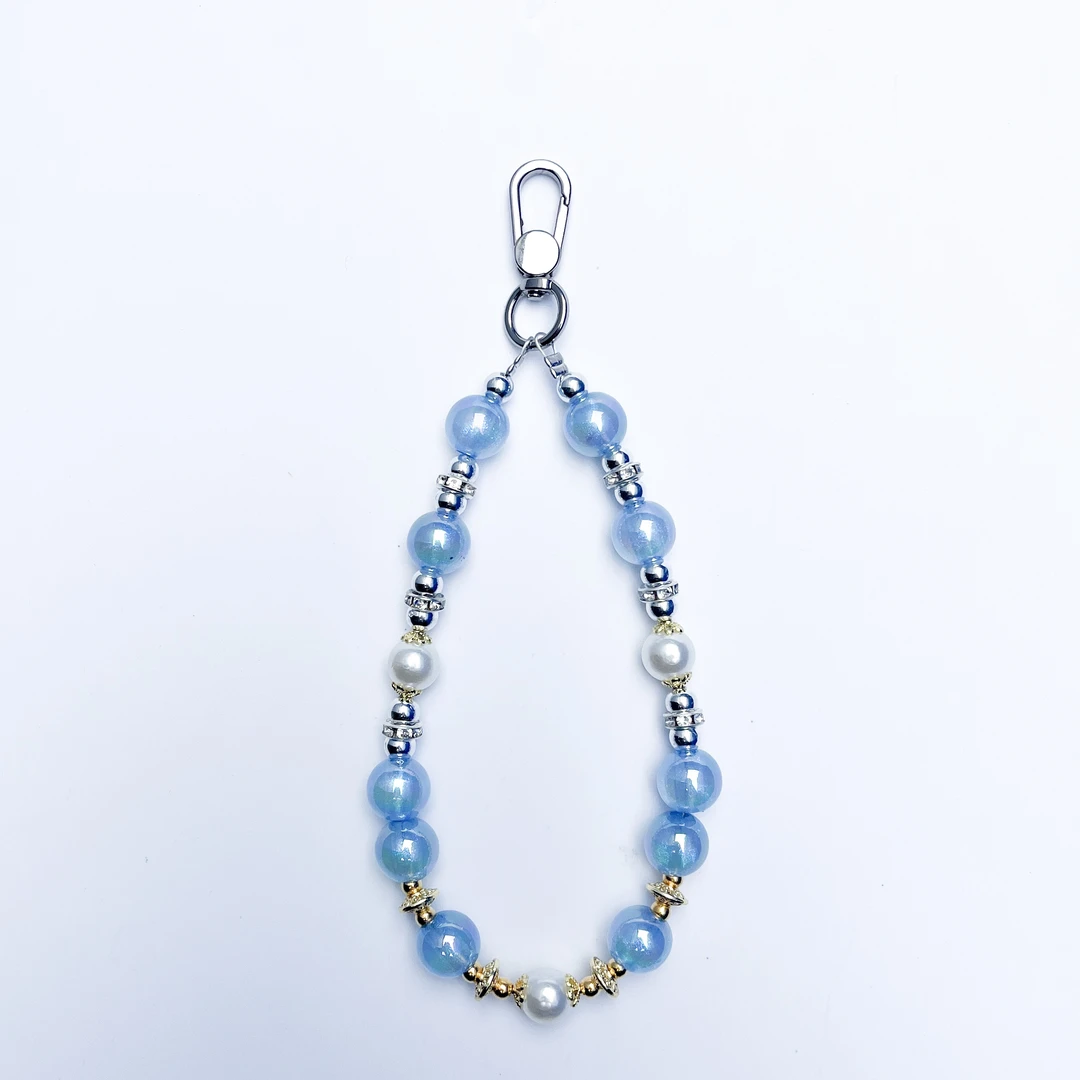 【夜光】手工DlY珠绳手机挂链饰品手机链包包挂链时尚彩色车挂同用