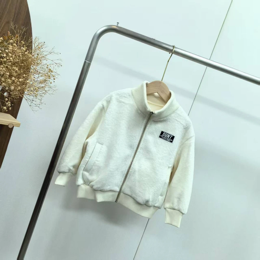【4538A】米白色拉链卫衣A8-7