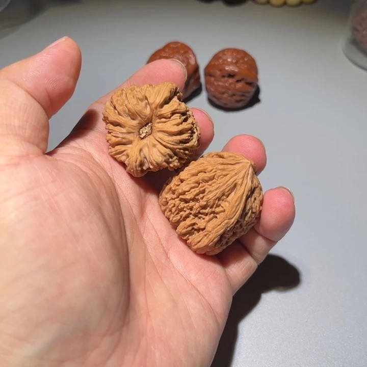 小***核桃核把件狮子头核桃教练