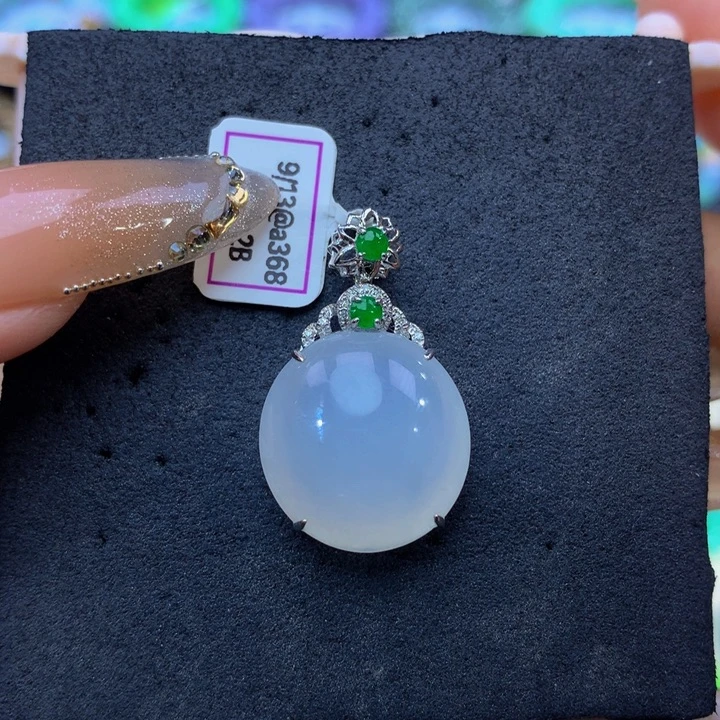 18K金镶嵌手链翡翠翡翠