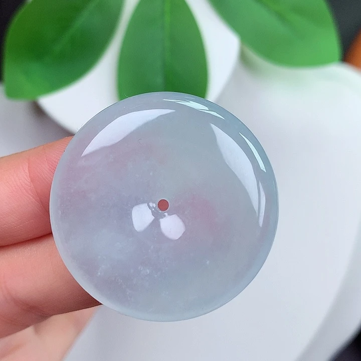 颈饰未镶嵌翡翠平安扣 33.7x5.9mm