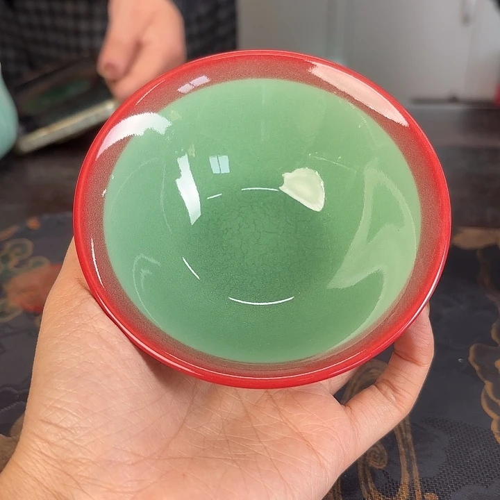 龙泉云间青瓷小米茶器