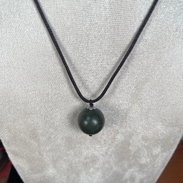 梦灵薰衣草合香珠挂链1.8cm古法手工制作