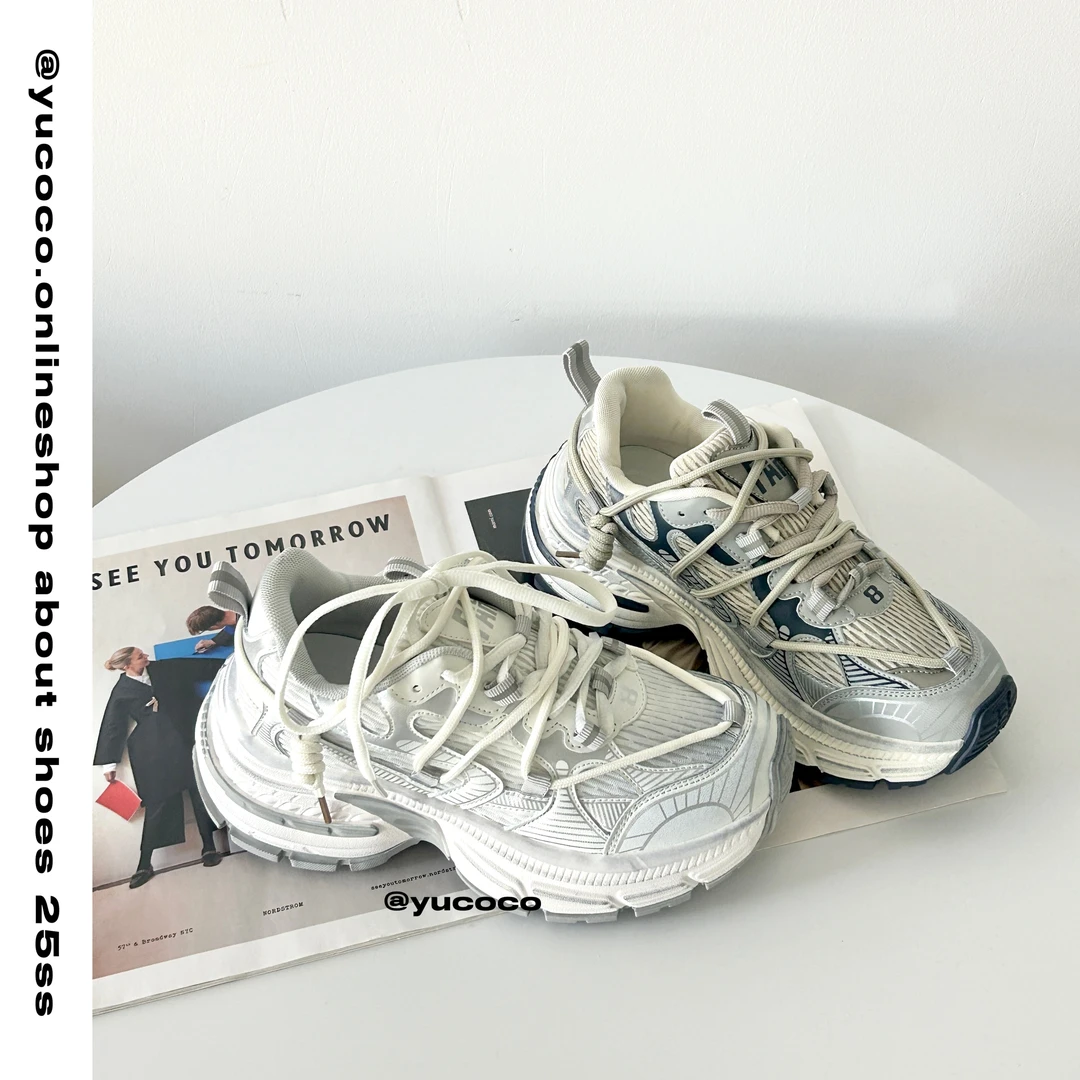 【OnePear】独角戏 | 夏季春季时尚百搭透气网面老爹鞋休闲春季女鞋