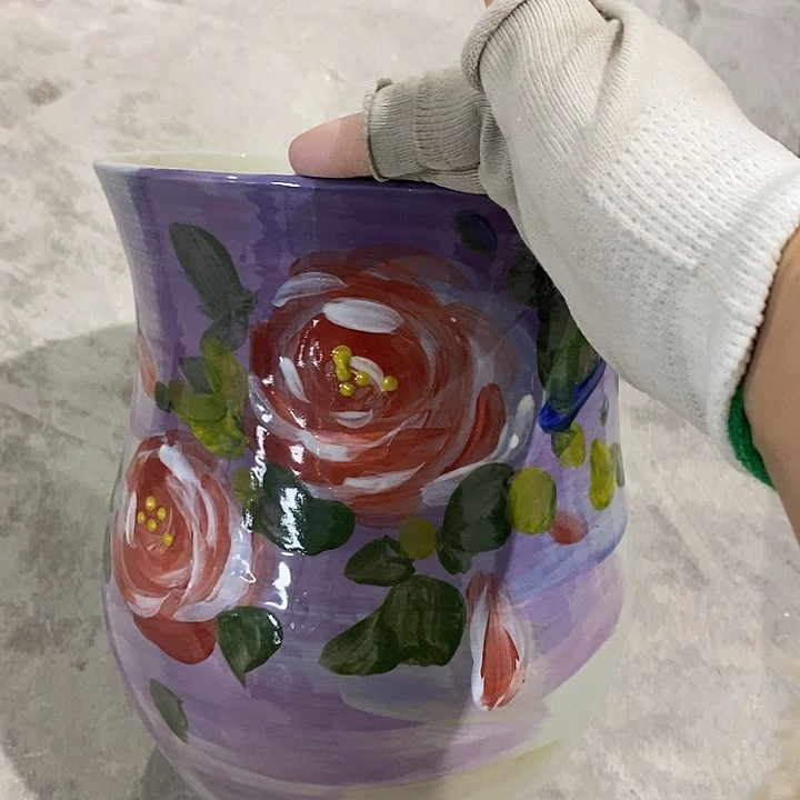 缸13xc景德镇陶瓷花盆微瑕