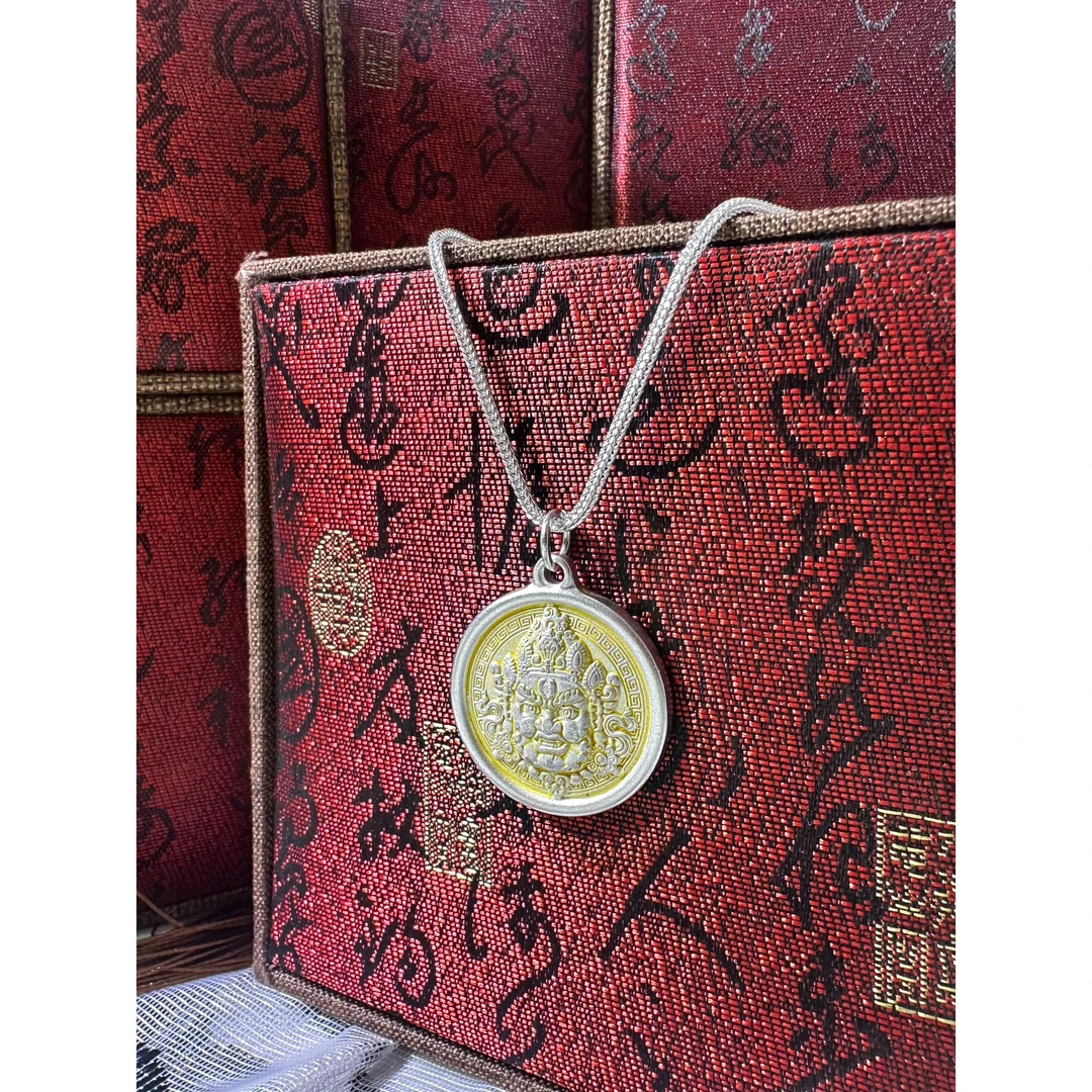 足银银制品 S188 黄财神吊坠直播间选款时尚百搭精美吊坠