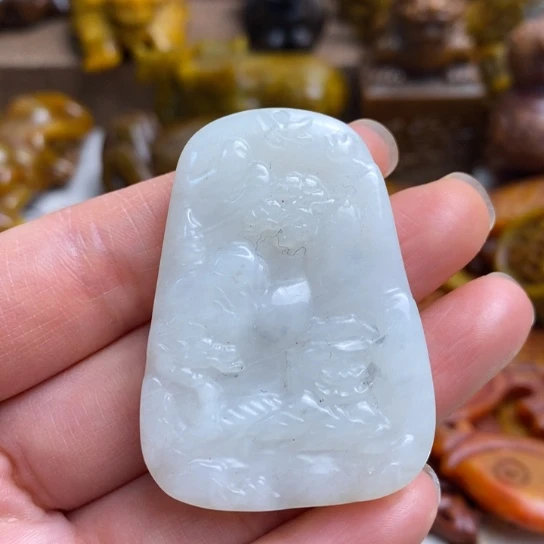 蛇纹石玉未镶嵌颈饰06