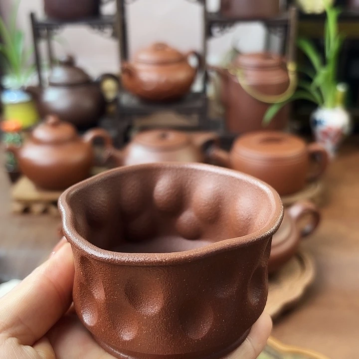 茶杯紫砂主人杯 底槽清 100cc