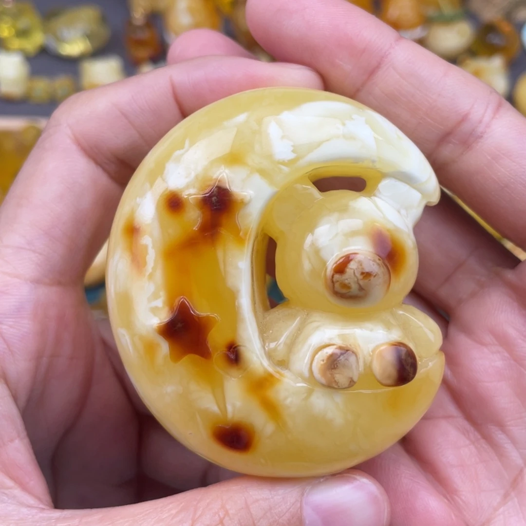 裸石琥珀未镶嵌蜜蜡