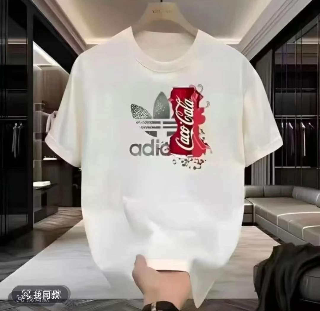 301【一折粉丝福利】夏季潮牌男女同款百搭圆领T恤