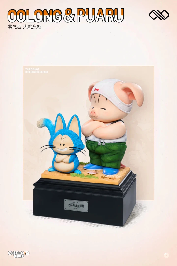 【kt卡】 树脂 童年系列 乌龙&普洱 1/6 高度14cm 雕像