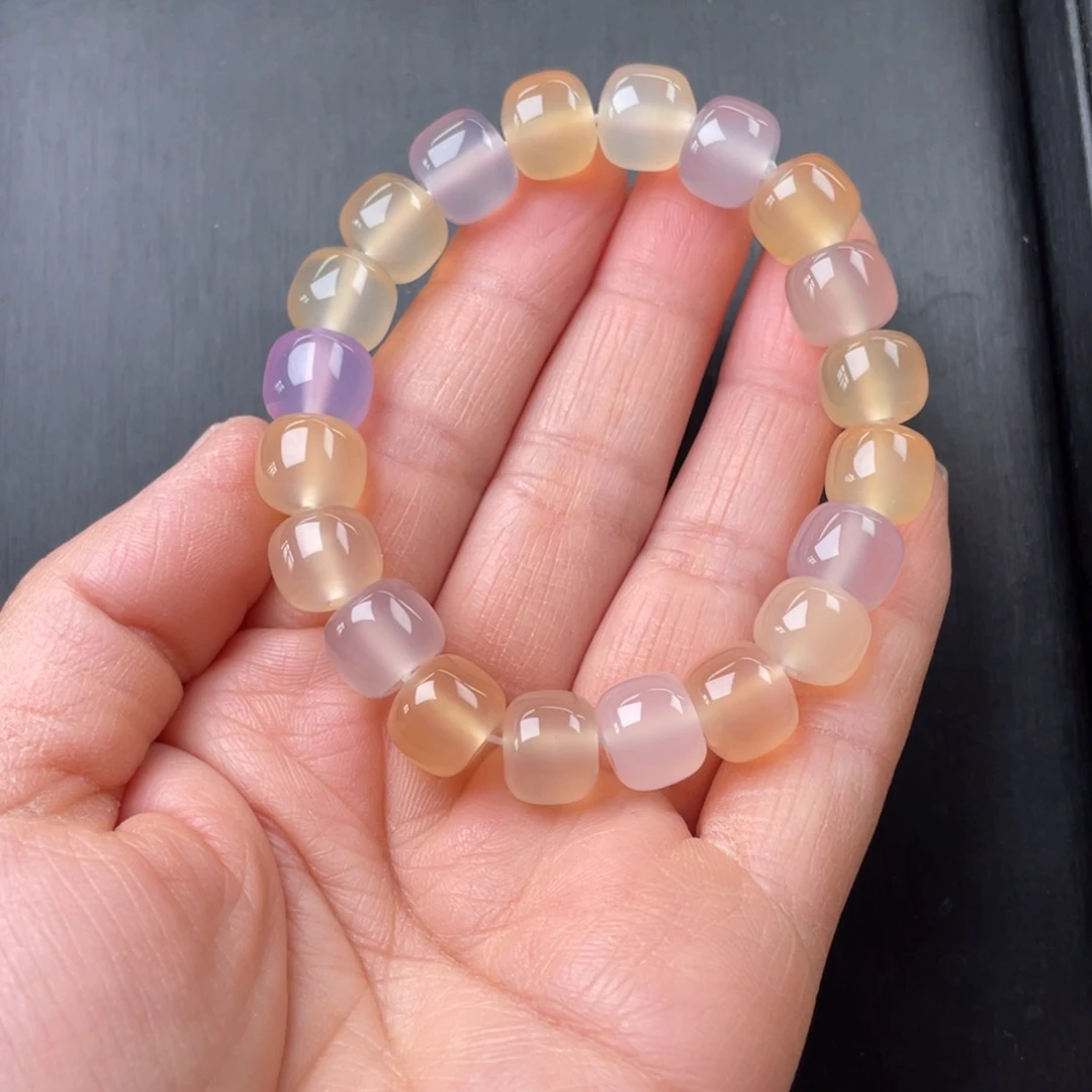 玛瑙/玉髓手链未镶嵌麒**r