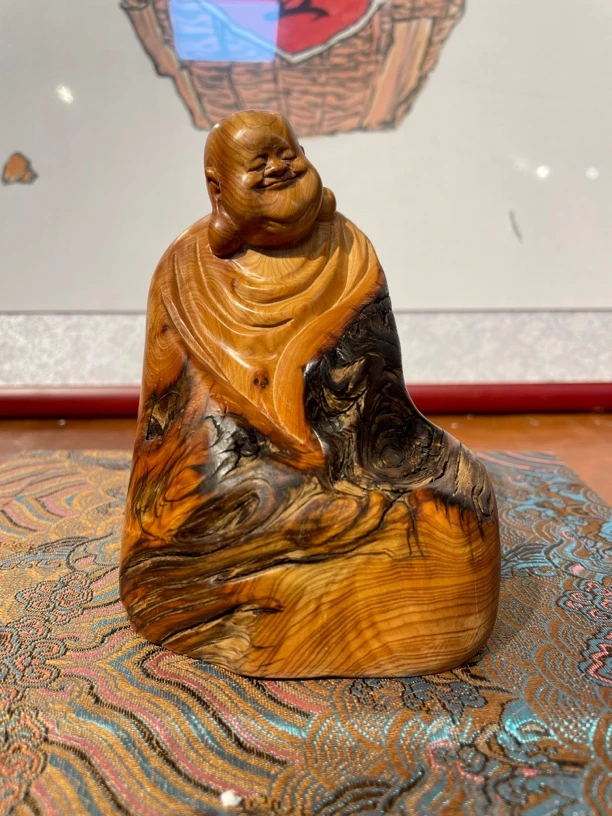 太行山老料，纯手工雕刻米勒摆件