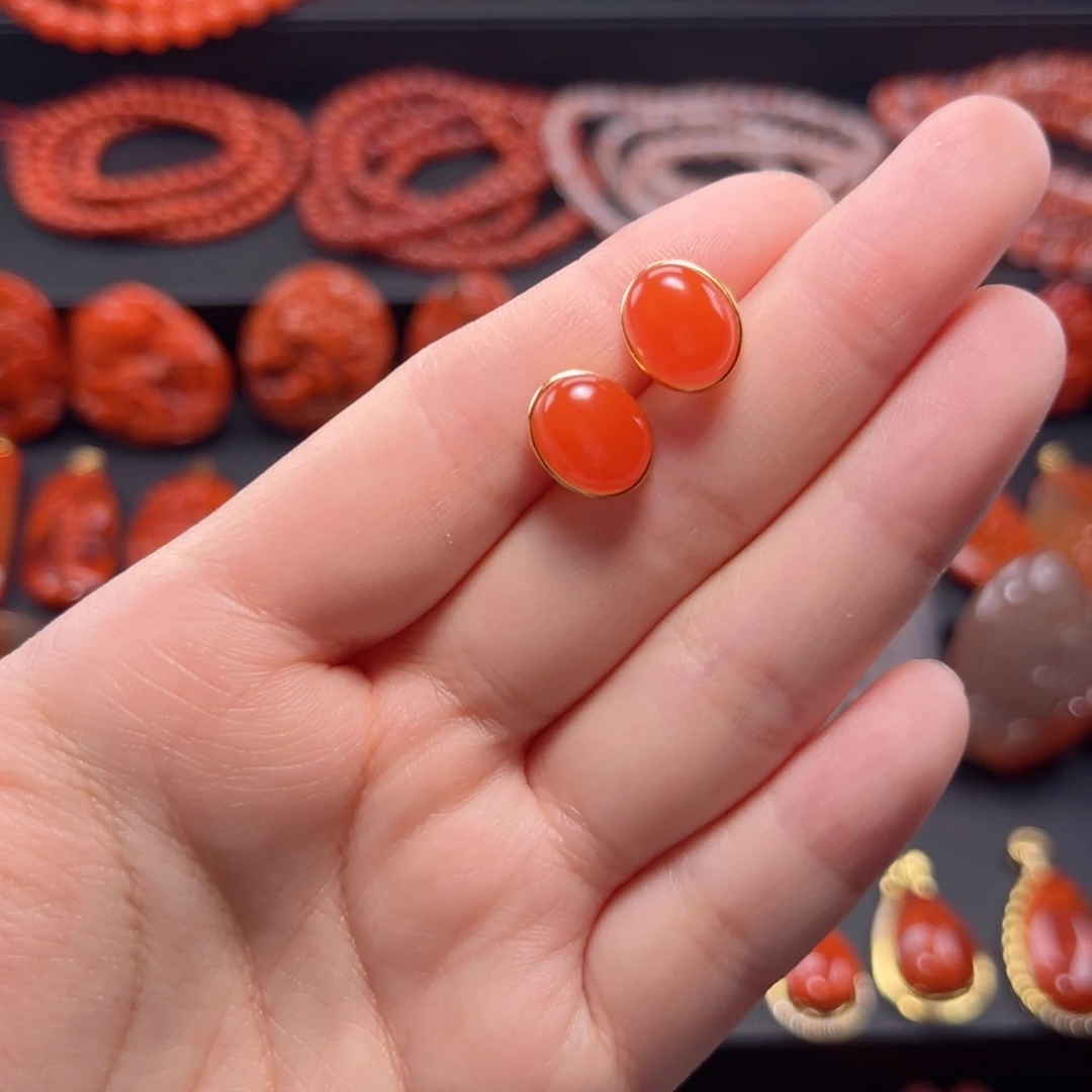 南红玛瑙南红银S925镶嵌