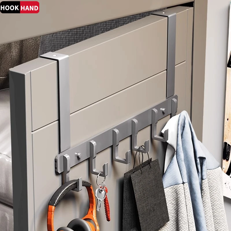 门后挂钩门背式免打孔挂衣架置物衣服收纳架入户门上挂架壁挂衣钩