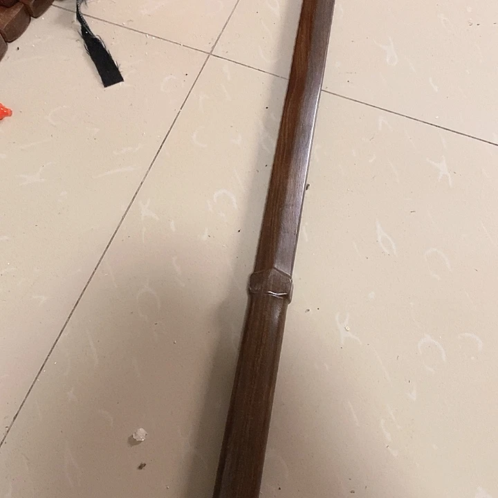 华*华黑檀棍剑带白皮瑕疵款