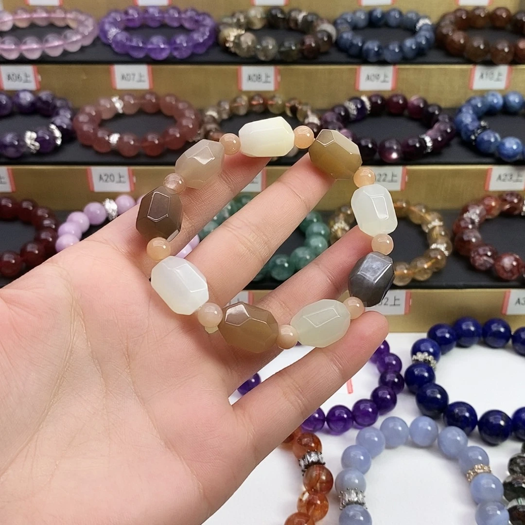 手链未镶嵌水晶月光石