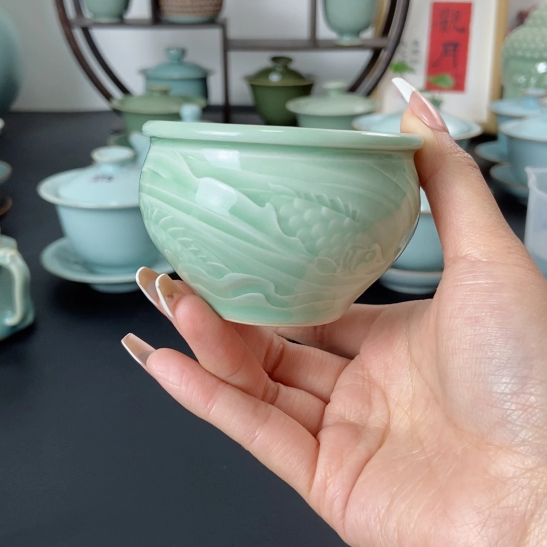 丶****y豆绿缸杯微微瑕！！