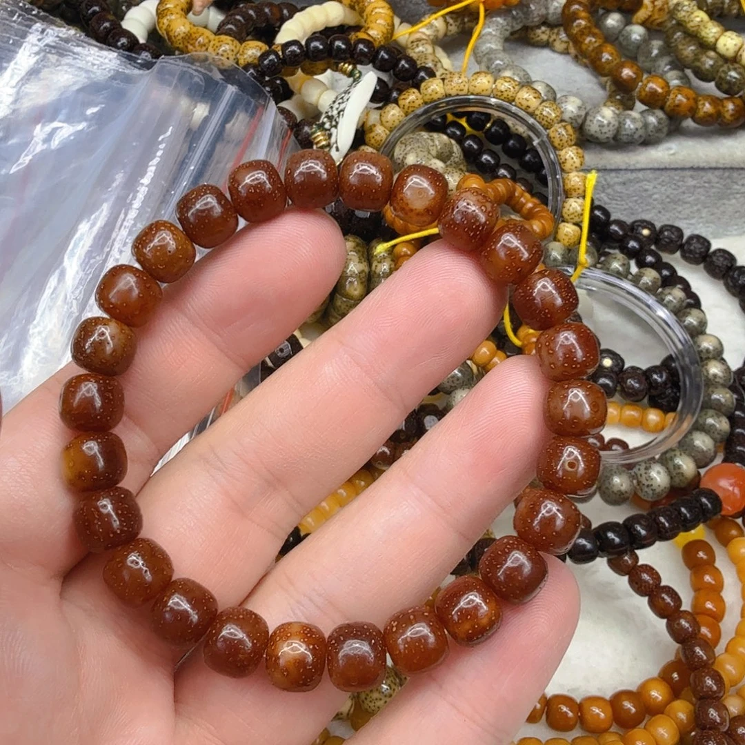 手串星月菩提10粉冰星月菩提单圈0.9