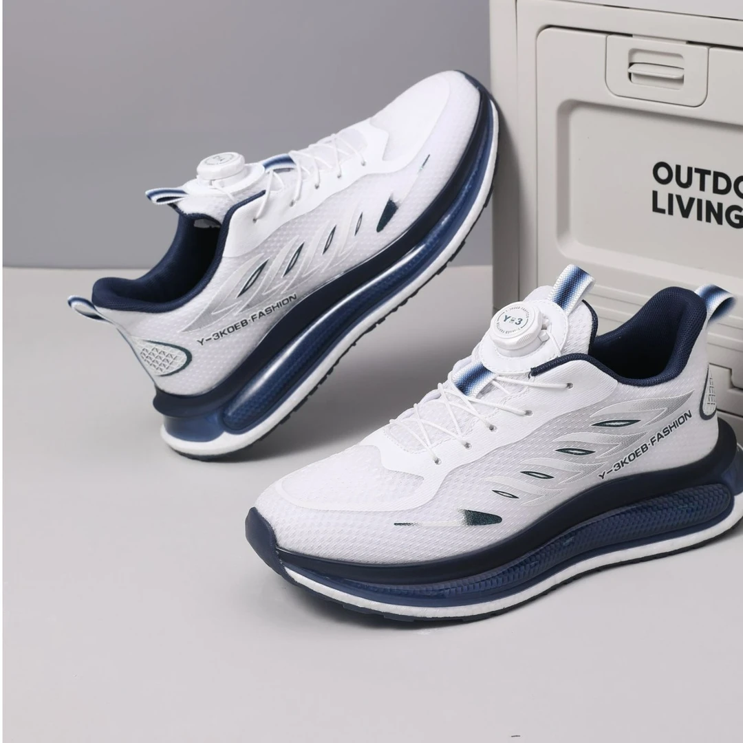 2025夏季运动男女鞋轻便爆米花软底网面透气休闲跑步鞋