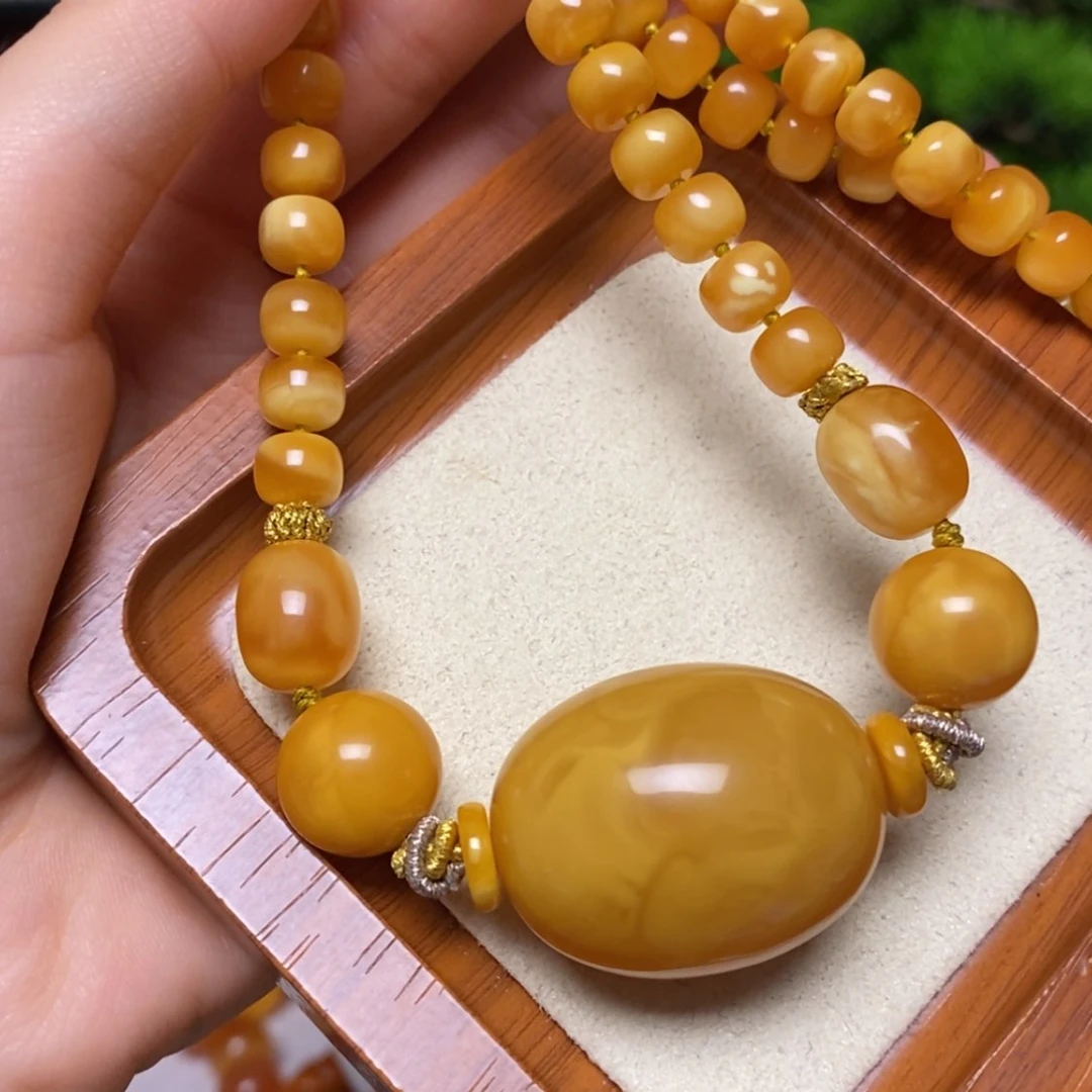 【闪购商品】蜜蜡颈饰未镶嵌项链