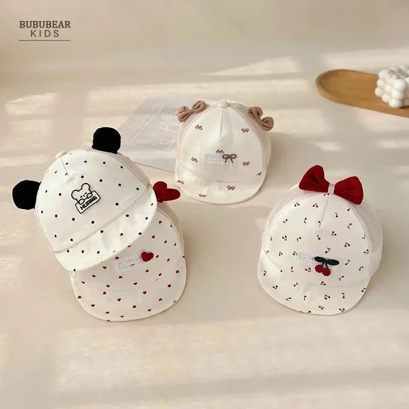 新生婴儿帽子春夏季薄款遮阳鸭舌帽初生宝宝夏天棒球帽婴幼儿胎帽