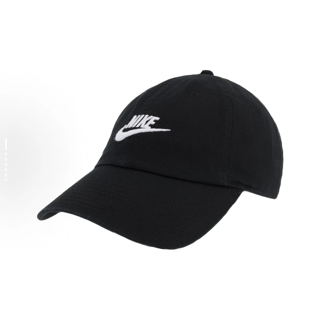 NIKE/耐克【商场同款】软顶水洗时尚黑色情侣经典运动帽 FB5368011