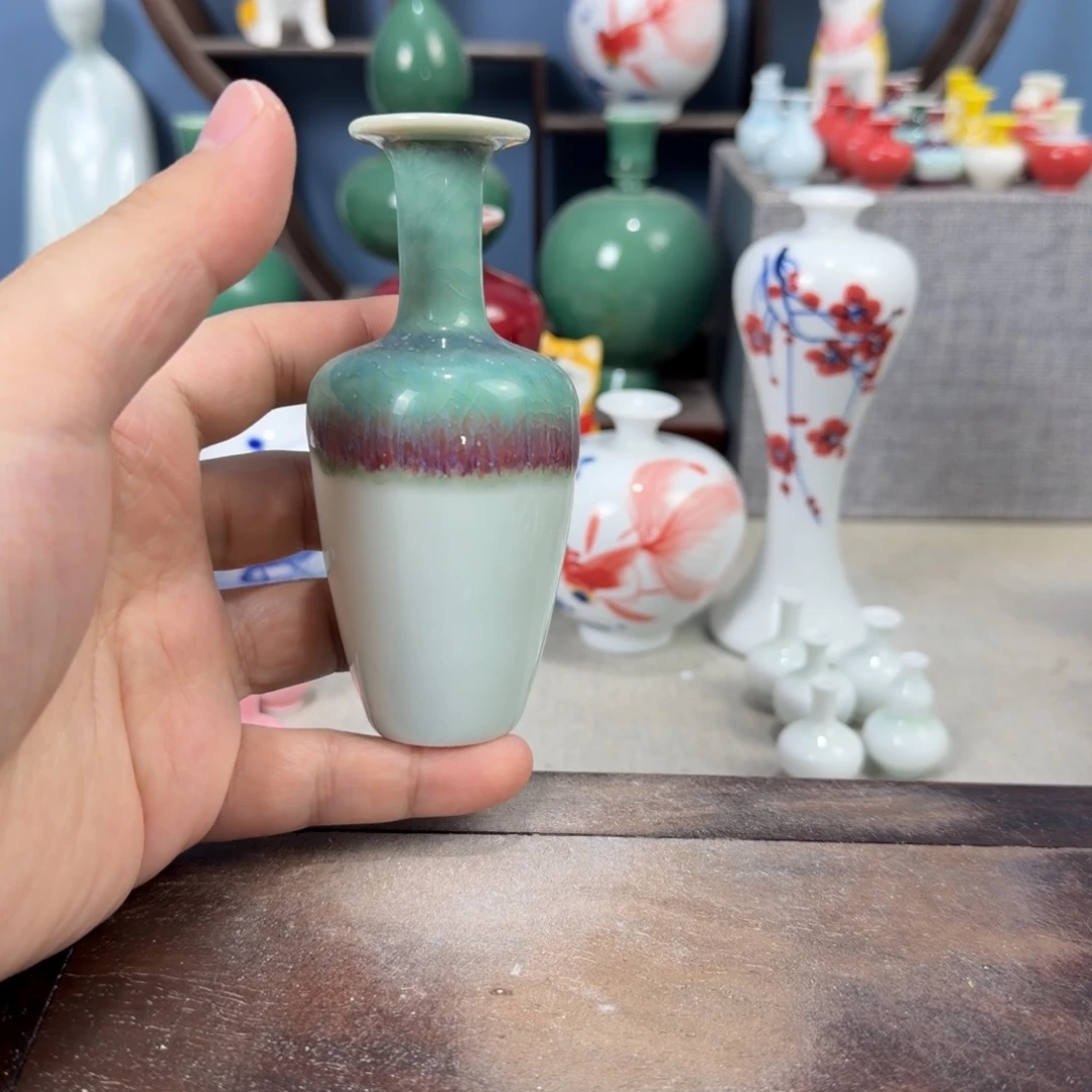陶瓷手工小花器摆件