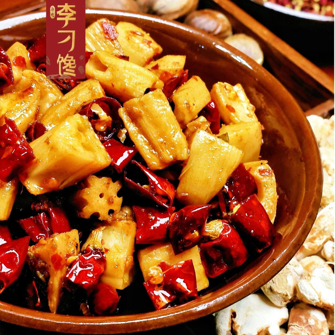 【李刁馋】【冷吃藕丁】【满60包邮】自贡冷吃零食解馋180g特产追剧宵夜