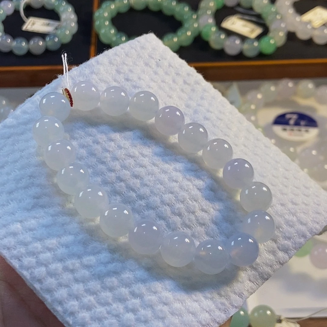 定制翡翠未镶嵌翡翠手串卡10