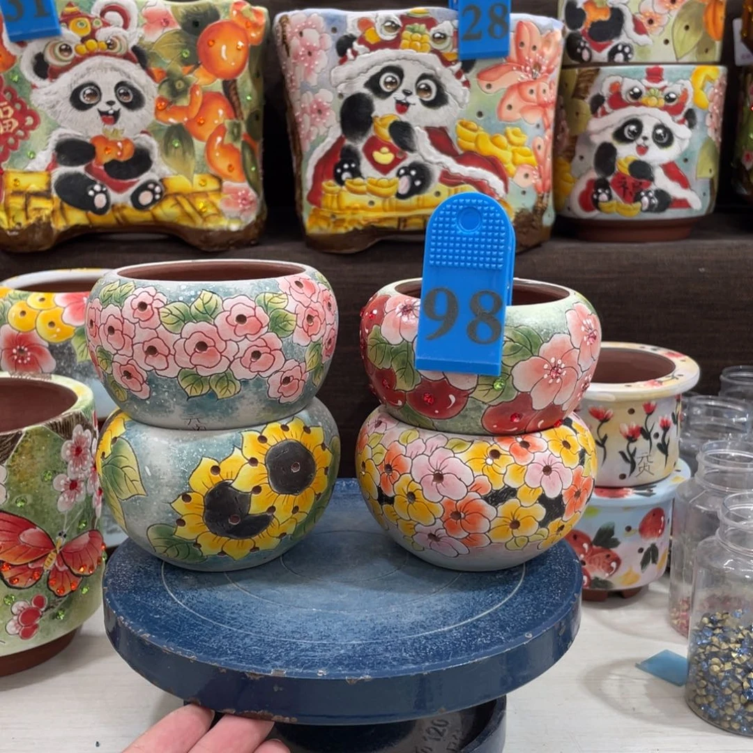 红陶多肉花盆特价小盆