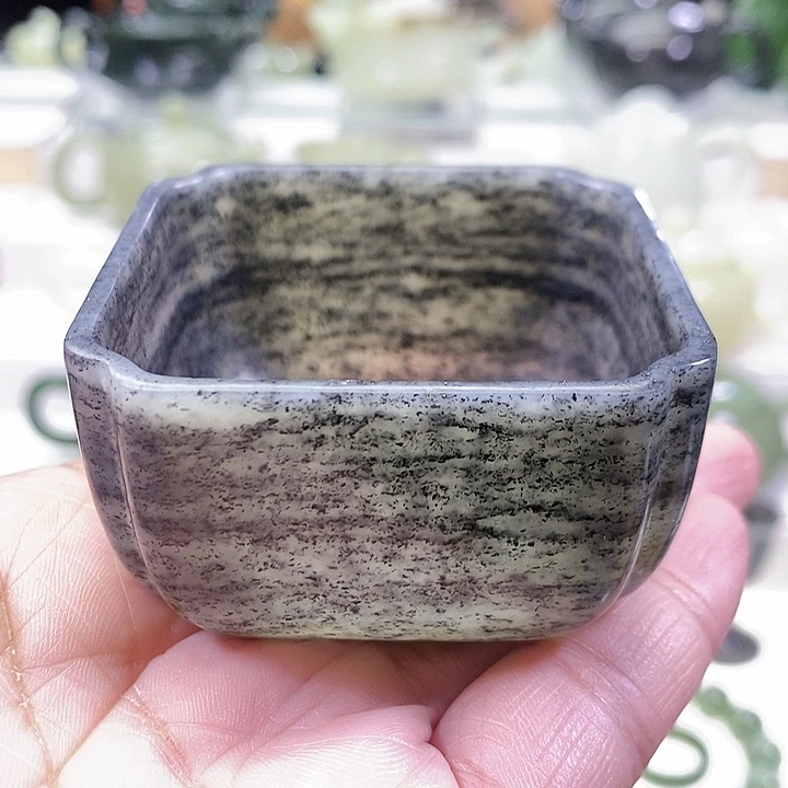 未镶嵌和田玉挂件茶杯80m l