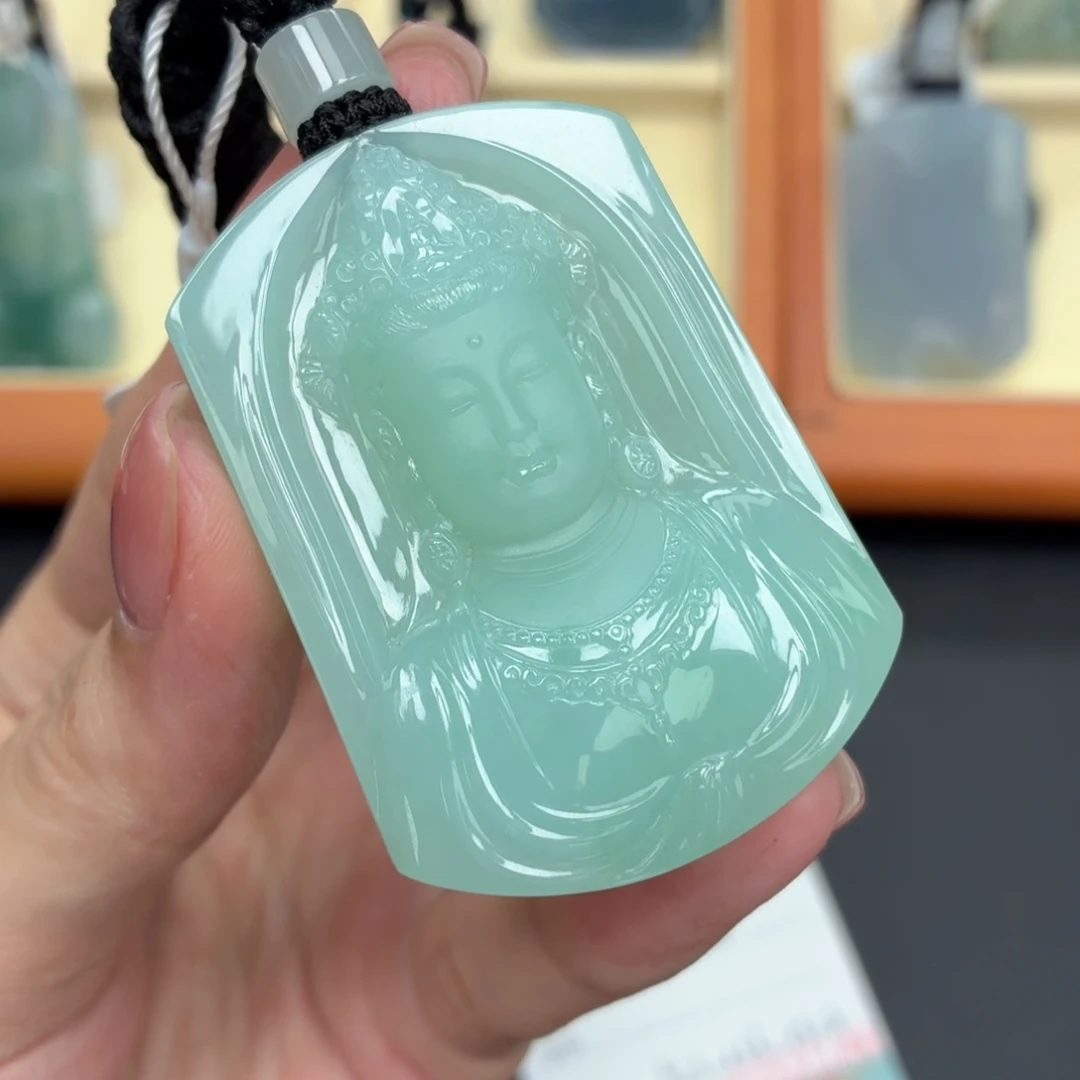 翡翠未镶嵌颈饰天然缅甸A货挂件