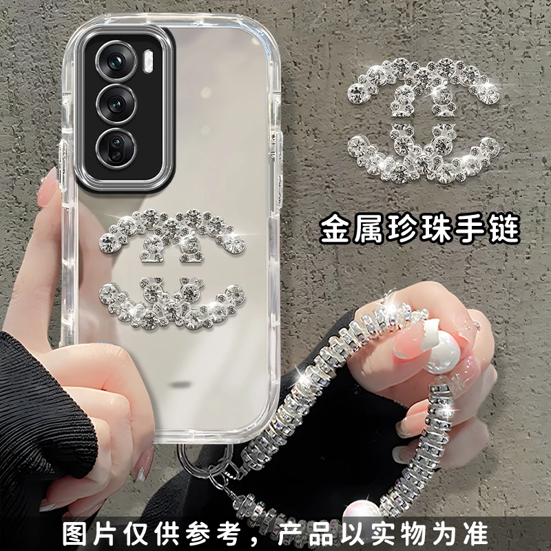 适用于【OPPO】Reno12Pro简约双C潮牌高级感时尚女款防摔手机壳