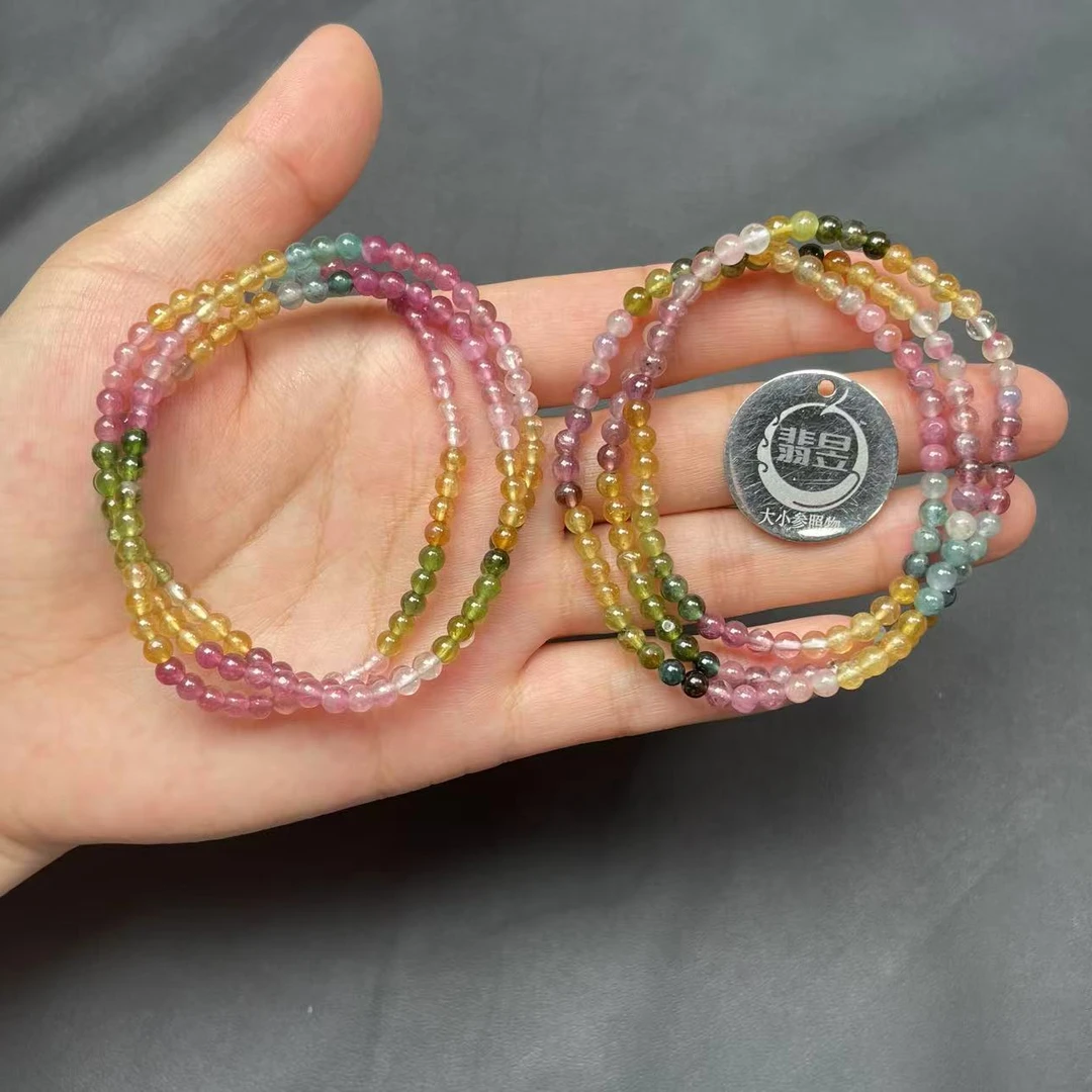 翡昱-SH56-37082-610-碧玺珠链颈饰/约4+/约100颗/-多样性发其一