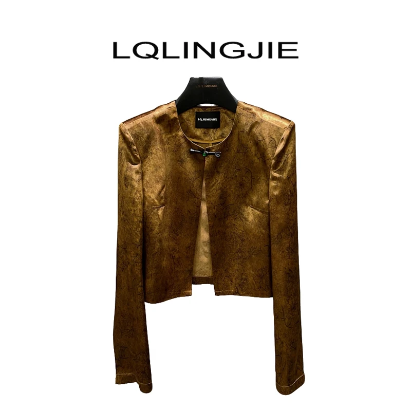 LQLINGJIE高定设计师款中式西装外套92877