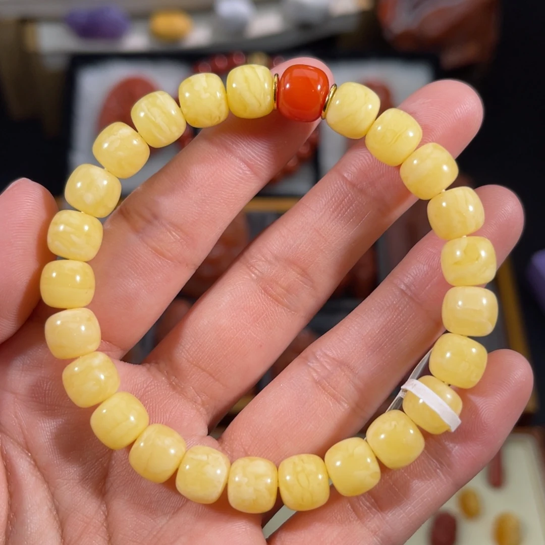 王****蜜蜡未镶嵌手串蜜蜡老型手串8.6左右