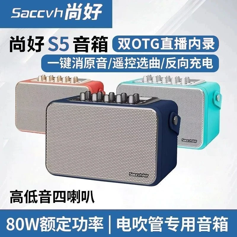 尚好 S5音响直播内录携带便捷 萨克斯无线麦克风 无线监听