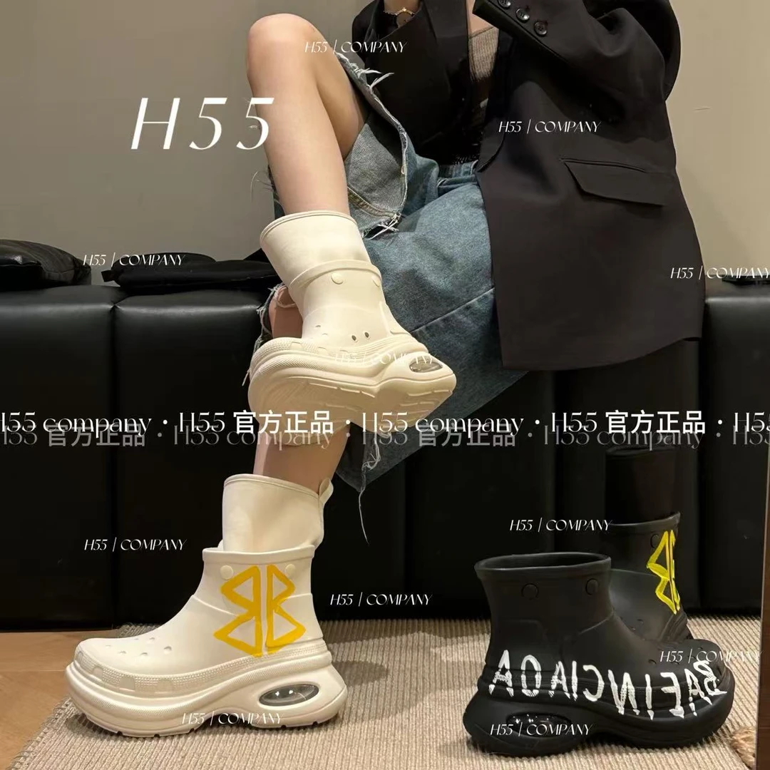 H55-“冻冻”云朵-两穿（加棉/单里）一体成型气囊洞洞鞋6cm-75-2894