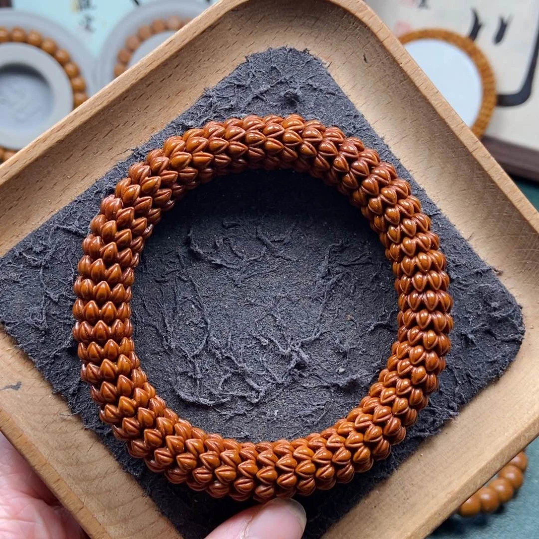 紫金鼠手串12mm九瓣莲花