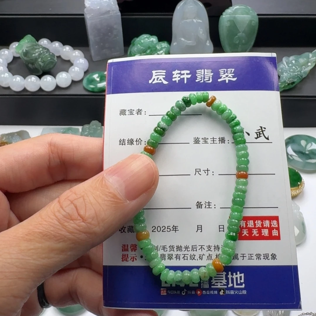 天***角翡翠未镶嵌颈饰       10