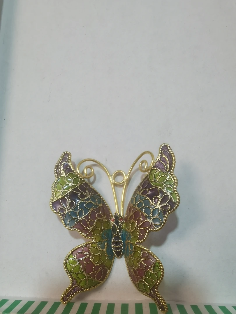 脱胎景泰蓝花丝蝴蝶